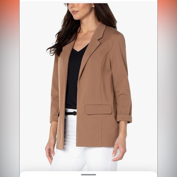 New With Tags Liverpool Petite Stretch Ponte Boyfriend Blazer Sz MP - Picture 2 of 11